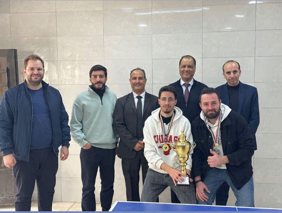 اختتام بطولة دوري تنس الطاولة في الكلية الجامعية العربية للتكنولوجيا